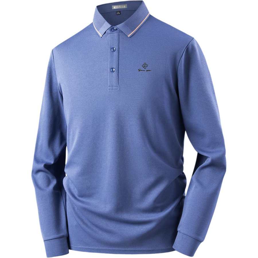Hodo Polo Shirts Men's Polo Collar Moderate Straight Fit