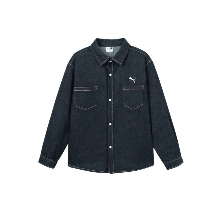 PUMA Sportstyle FW25 Kids' Denim Shirts Kids'