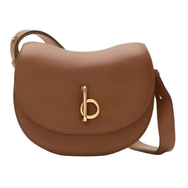 Burberry Rocking Horse Calfskin Crossbody Bag, Shoulder Bag Small Women's Light Umber