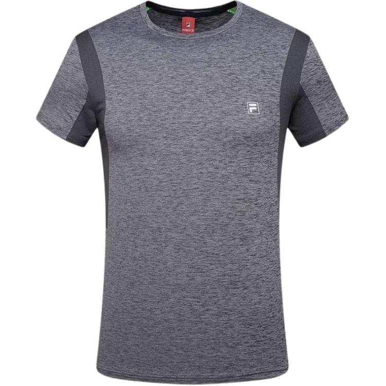 FILA T Shirts Men's Carbon Gray Crew Neck Moderate Straight Fit