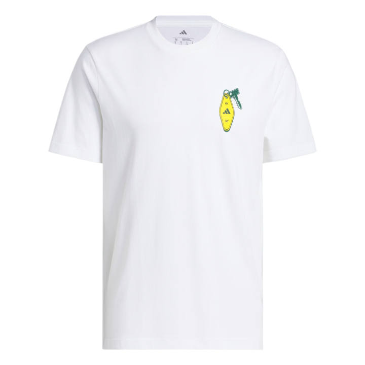 Adidas Adidas T Shirts Men's White Crew Neck Moderate