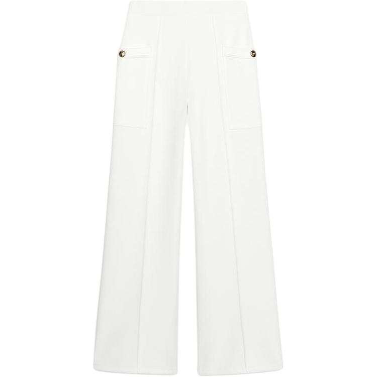 ZARA Casual Pants Women's Frosted White Moderate Wide Leg Pants