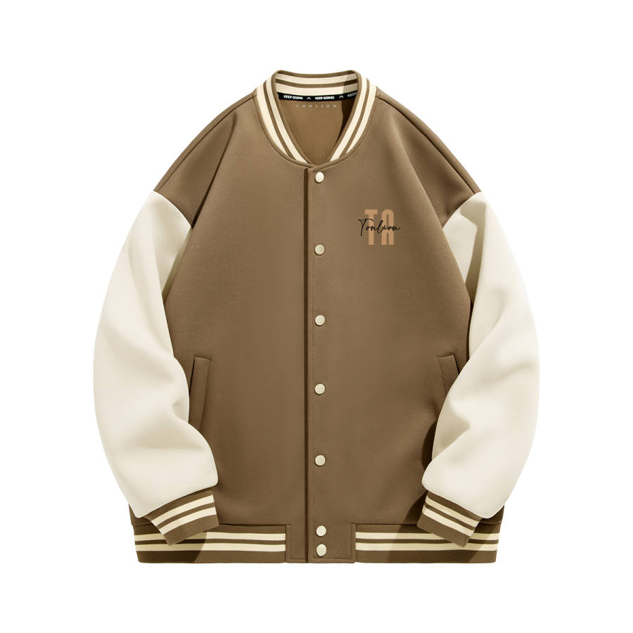 Tonlion Baseball Jerseys Unisex Baseball Collar Moderate Straight Fit