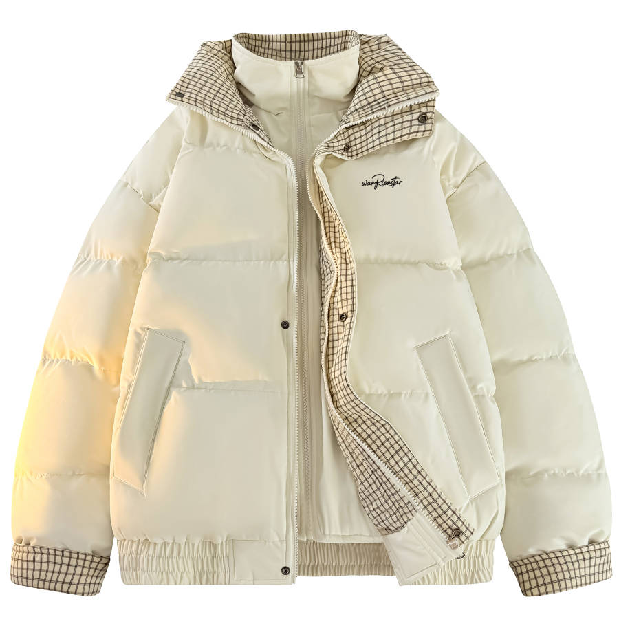 WARRIOR WARRIOR Puffer Jackets Unisex Hooded Thickened
