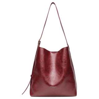 PAYOT Synthetic Leather Shoulder Bag, Shoulder Bag Regular Women's Burgundy