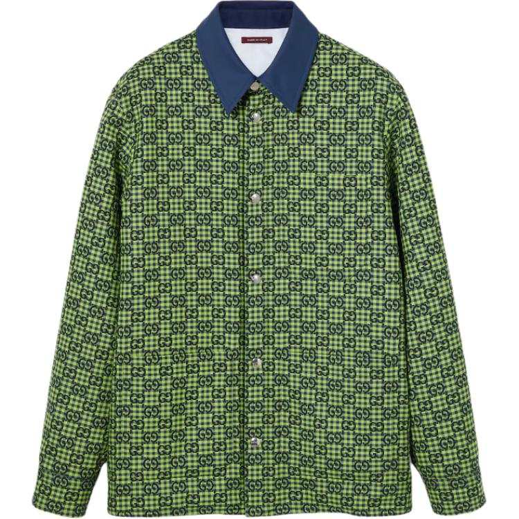 GUCCI GUCCI Gg Gingham Cotton Wool Jacket