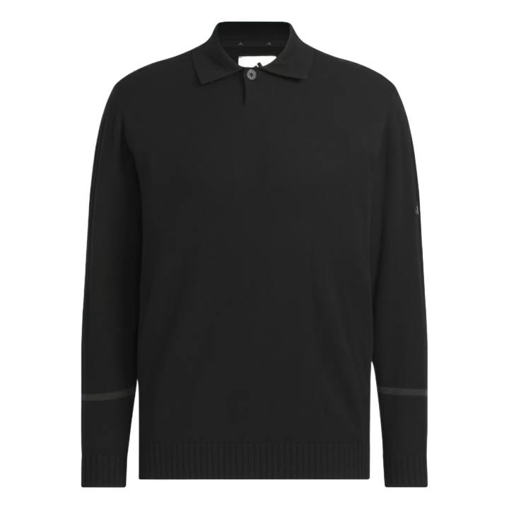 Adidas Adidas Polo Shirts Men's Black Polo Collar Moderate