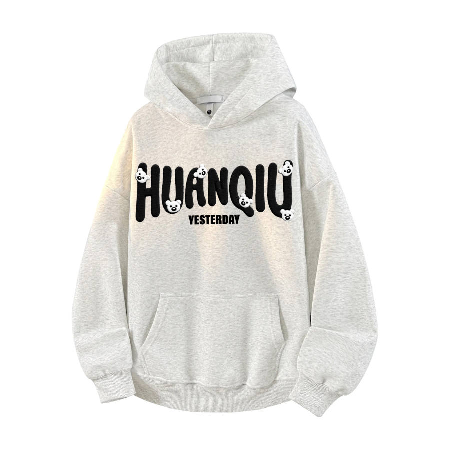 HUANQIU Sweatshirts Unisex Hooded Moderate Heavyweight