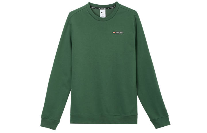 Nike Nike T Shirts Men's Fir Green Crew Neck Moderate Straight Fit