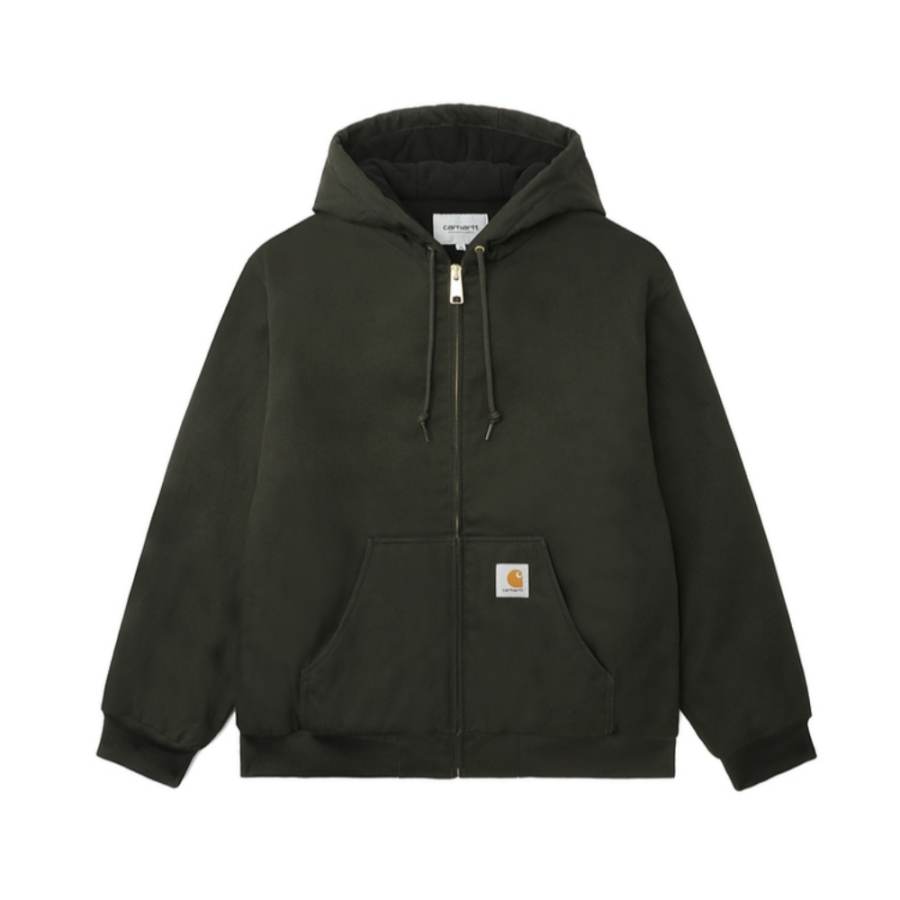 Carhartt WIP Jackets Men's GRX/Green Hooded Non Detachable Moderate