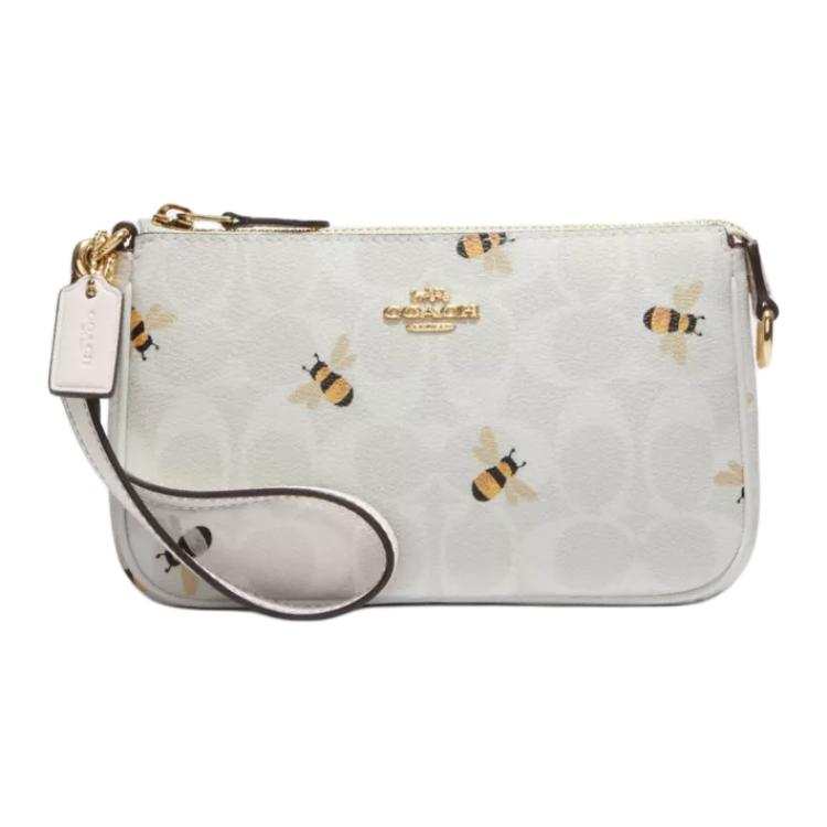 COACH Nolita PVC Pochette, Shoulder Bag, Clutch Small Women's White