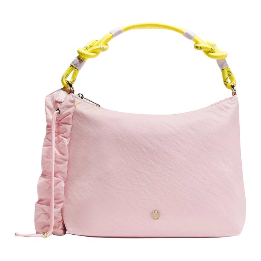 Lululemon Convertible Nylon Crossbody Handbag Women's Pink