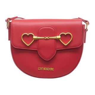 LOVE MOSCHINO Pu Shoulder Bag, Crossbody Bag Women's Red
