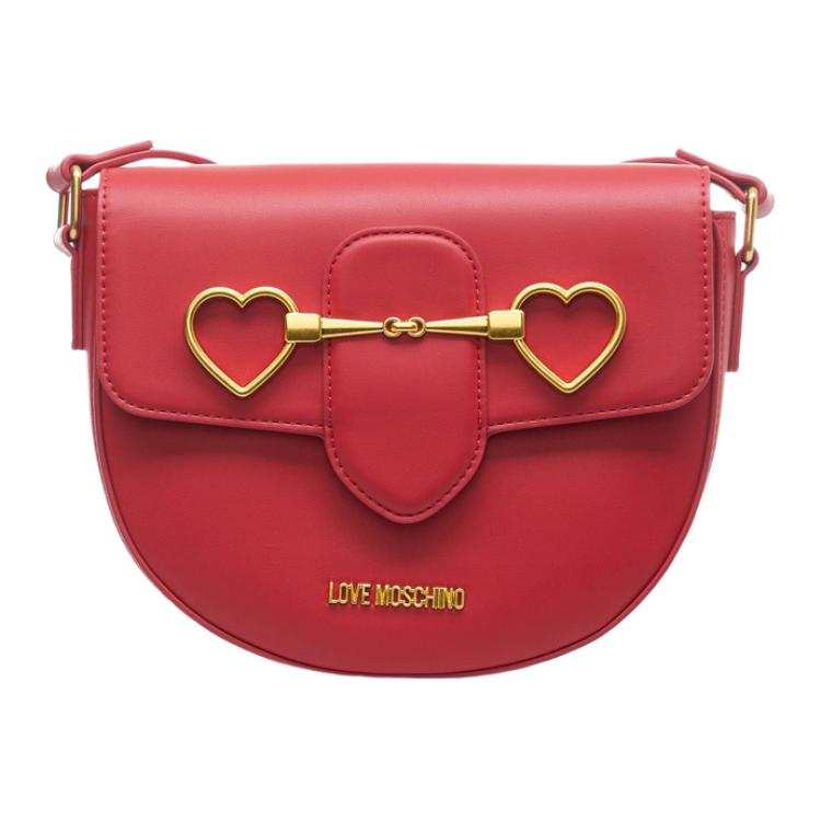 LOVE MOSCHINO Pu Shoulder Bag, Crossbody Bag Women's Red