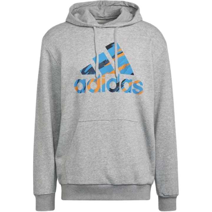 Adidas Adidas Sweatshirts Men's Gray Hooded Moderate Regular