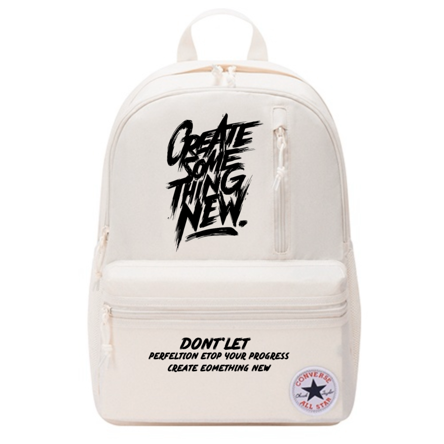 Converse Converse Polyester Backpack Unisex Classical Style White