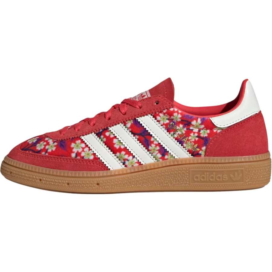 Adidas Originals Liberty London x Adidas Originals HANDBALL SPEZIAL Low top Kids' Skateboarding Shoes Red Unisex