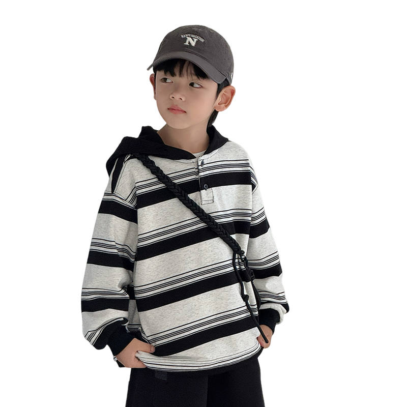 Lanza Lanza Casual Sweatshirt Spring Fall Black Teenagers