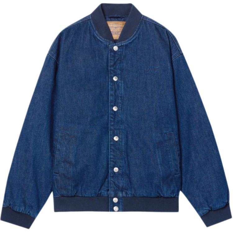 Levis Levis Denim Jackets Men's Dark Blue Stand Collar Moderate Other