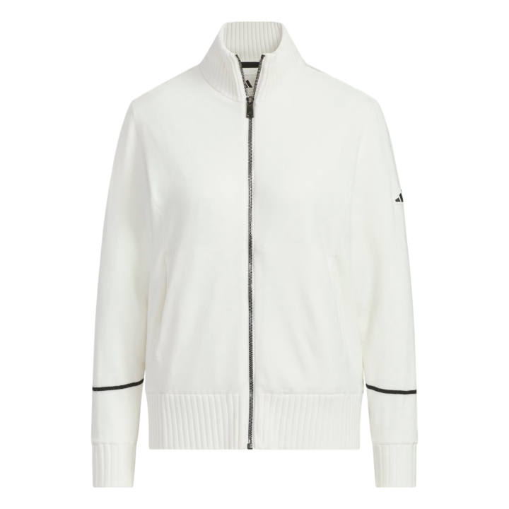Adidas Adidas Golf Clothing Women's White Stand Collar Moderate