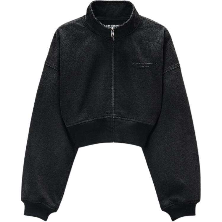 Alexander Wang Alexander Wang Denim Funnel Neck Jacket