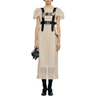 SIMONE ROCHA Buckle Chain Midi Dress