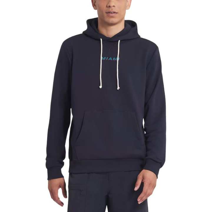 Nike Nike Miami Dolphins Rivalries Collection Sideline Men's Nike Dri-FIT Nfl Pullover Hoodie
