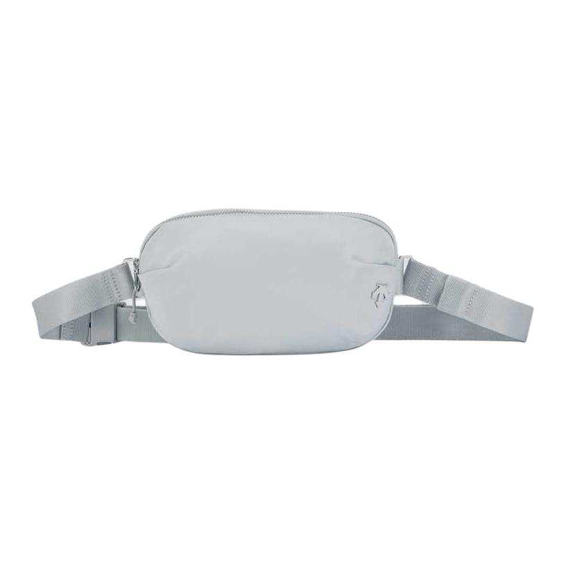 DESCENTE Women's Studio Minimalist Style Versatile Sling Bag, Fanny Pack Women's Light Blue/Black