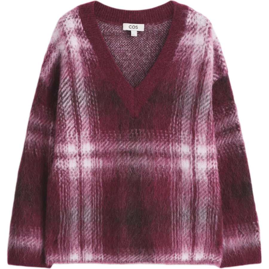 COS Sweaters Women's Red V Neck Moderate Other