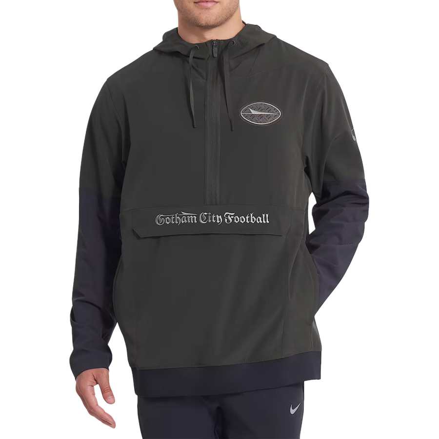 Nike Nike New York Jets Rivalries Collection Sideline Anorak Men's Nike Nfl 1/2-Zip Hooded Jacket
