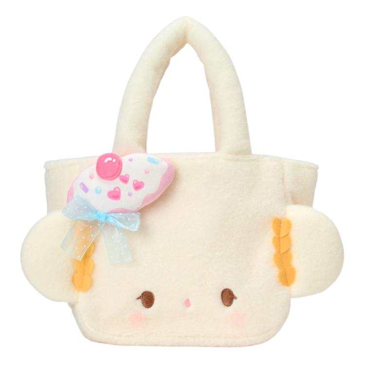 Sanrio Polyester Tote Bag, Shopping Bag, Handbag Women's Pink White