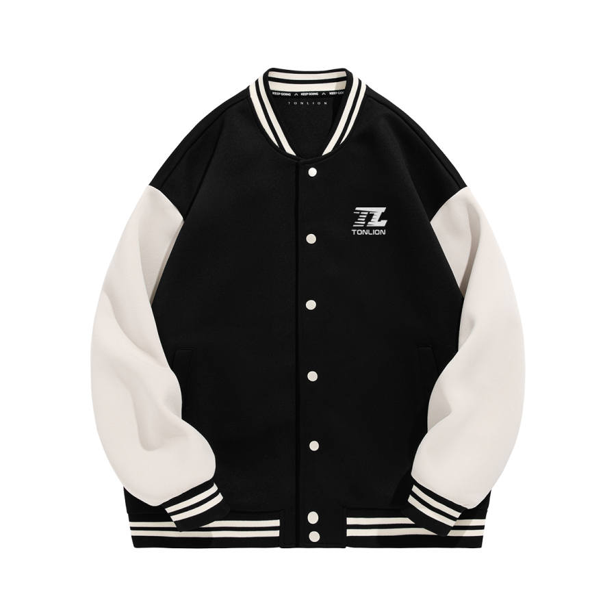 Tonlion Baseball Jerseys Unisex Baseball Collar Moderate Straight Fit