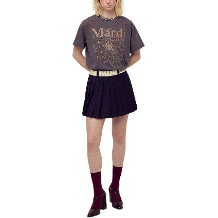 MARDI MERCREDI Drop Shoulder Sleeve T Shirt Women's