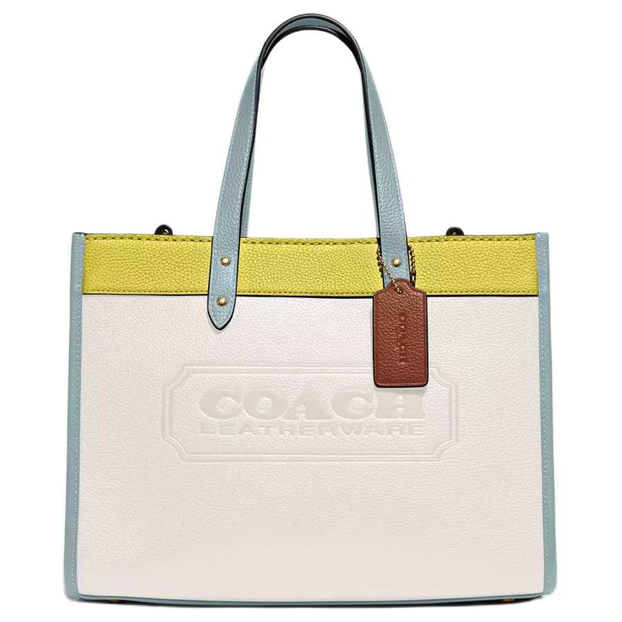 COACH Field Leather Tote Bag, Shopping Bag, Crossbody Bag, Handbag Large Women's