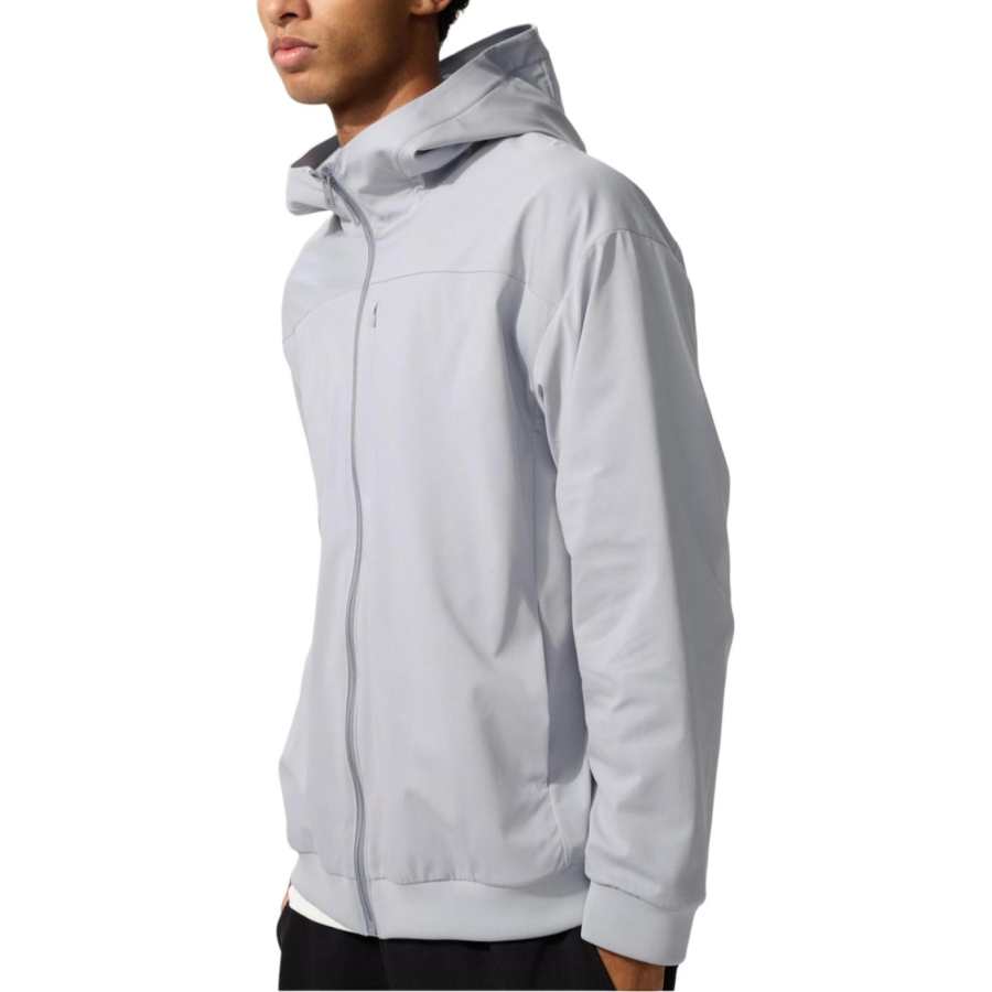 UNIQLO Jackets Men's Light Gray Hooded Moderate Other