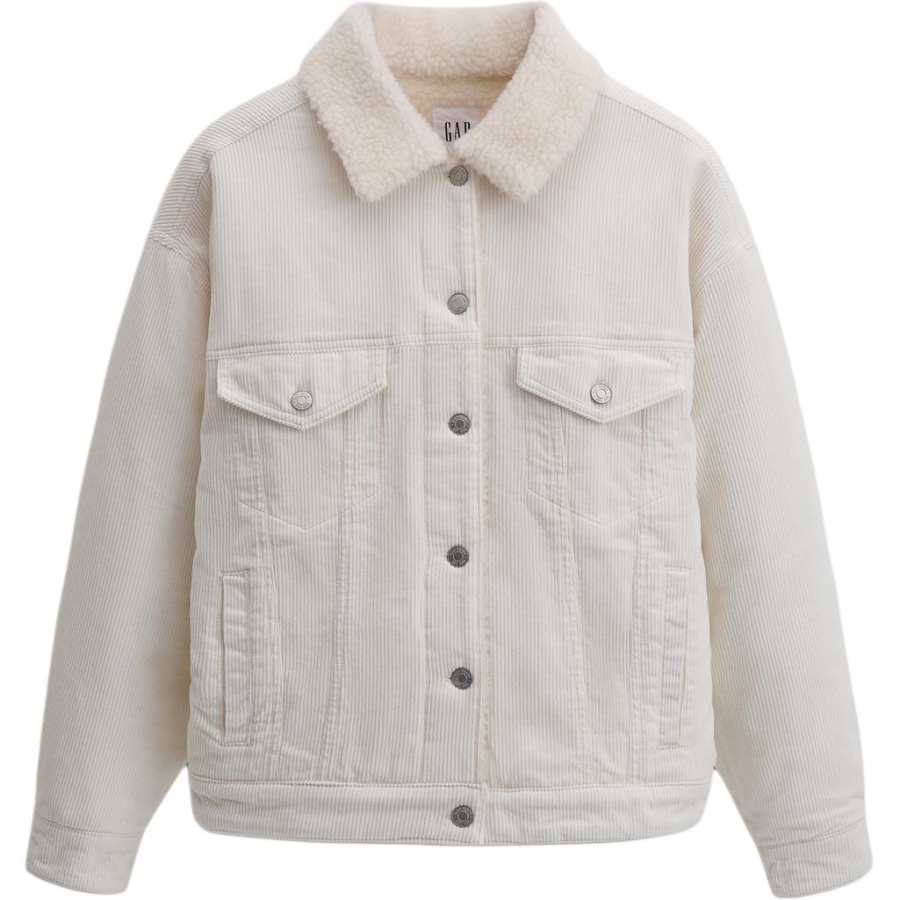 GAP GAP Jackets Women's Ivory White Lapel Moderate Other