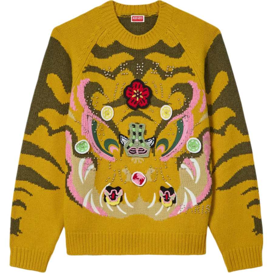 KENZO Kenzo tiger-embellishment sweater