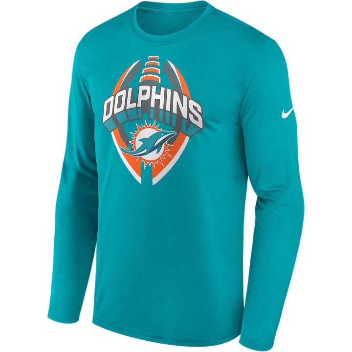 Nike Nike Miami Dolphins Legend Icon Men's Nike Dri FIT Nfl Long Sleeve T Shirt