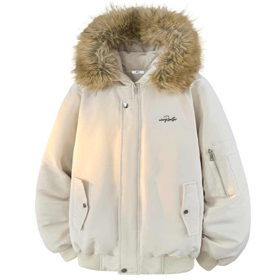 WARRIOR WARRIOR Puffer Jackets Unisex Hooded Moderate Parka Puffer Jacket