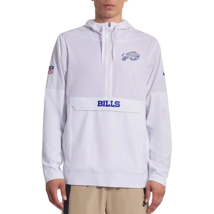 Nike Nike Buffalo Bills Rivalries Collection Sideline Anorak Men's Nike Nfl 1/2-Zip Hooded Jacket