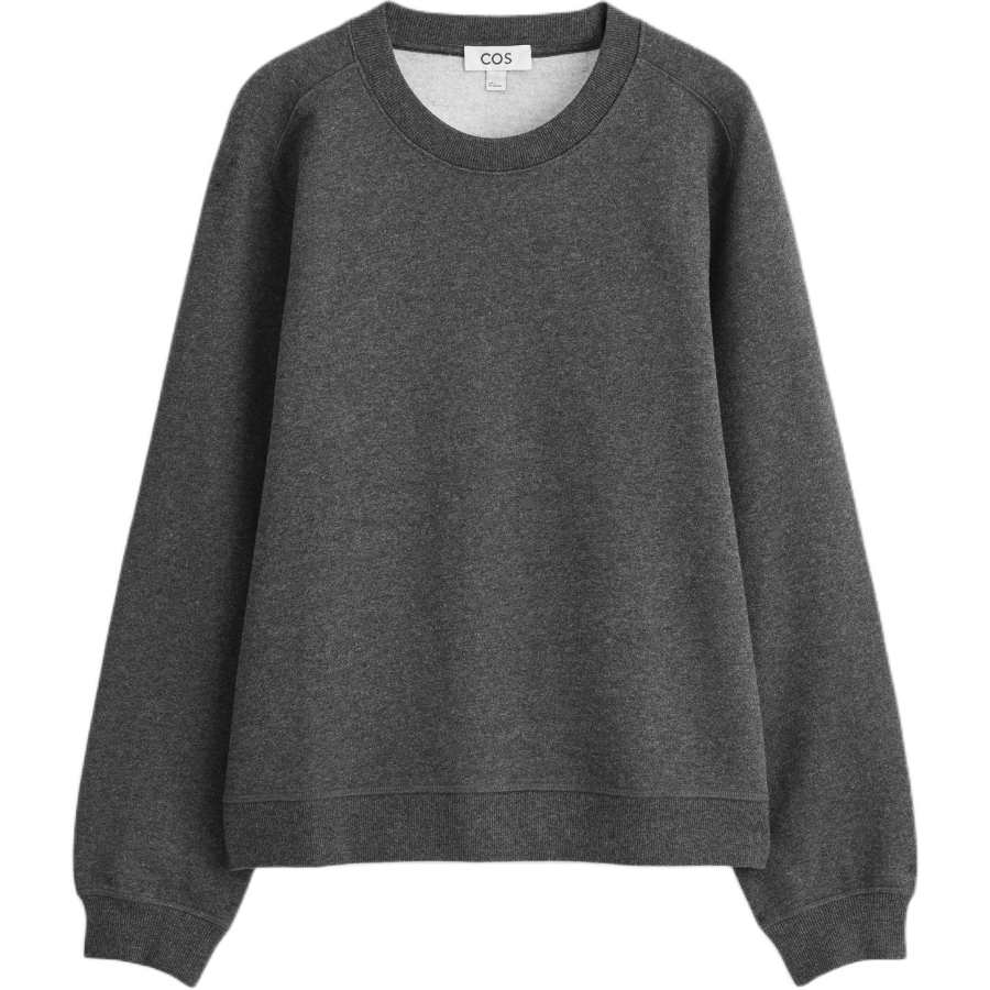 COS Sweatshirts Women's Charcoal Gray Crew Neck Moderate