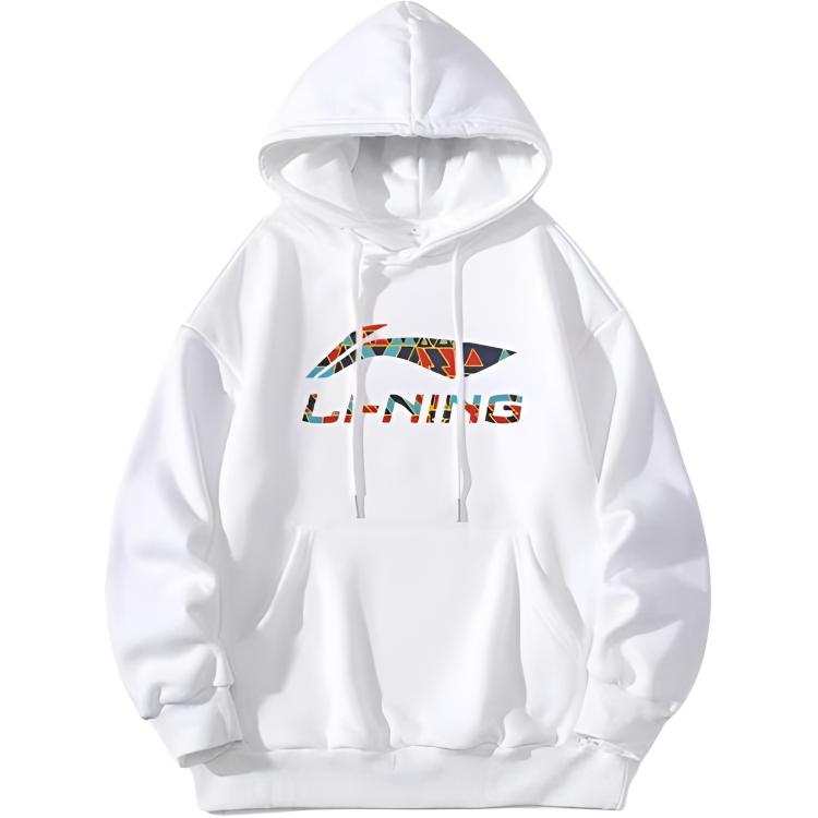 Li-Ning Li Ning Coat Fall Winter Good Looking Trendy Fleece Lined Hooded Sweatshirt Unisex