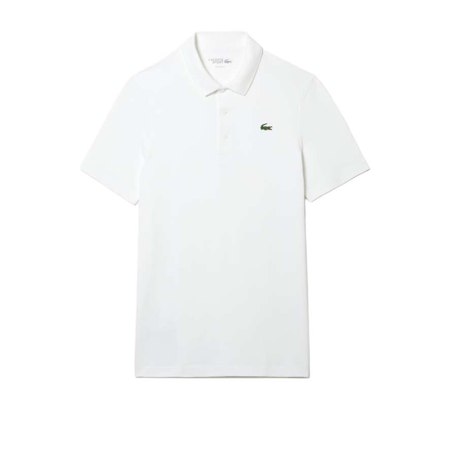 LACOSTE Polo Shirts Men's White Polo Collar Moderate Other
