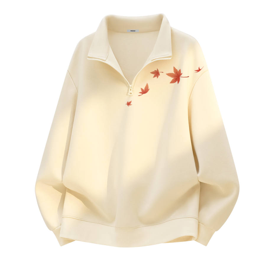 MINISO MINISO Sweatshirts Unisex Stand Collar Moderate Regular