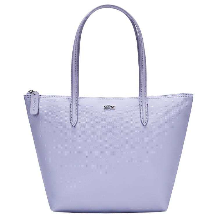LACOSTE PVC Tote Bag, Shopping Bag, Shoulder Bag Medium Women's Light Purple