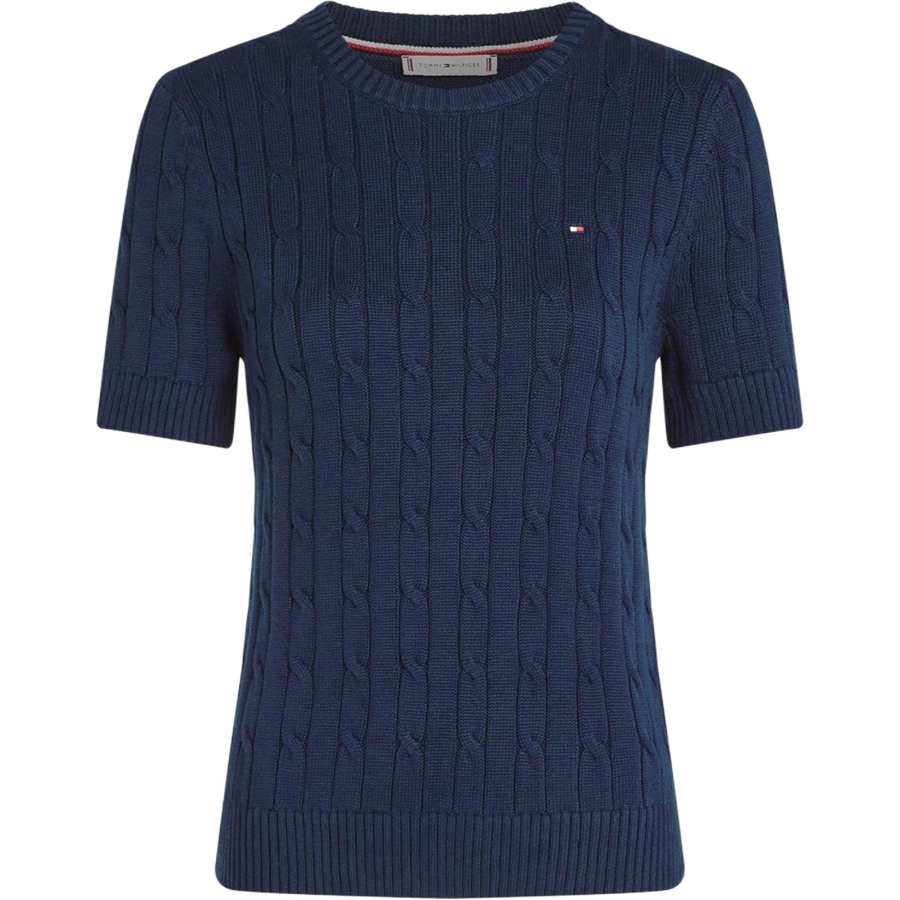 Tommy Hilfiger T Shirts Women's Dark Blue Crew Neck