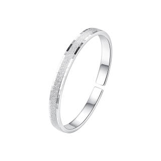 WINY 999 Fine Silver Material Sterling Silver Bangles Women's Silver