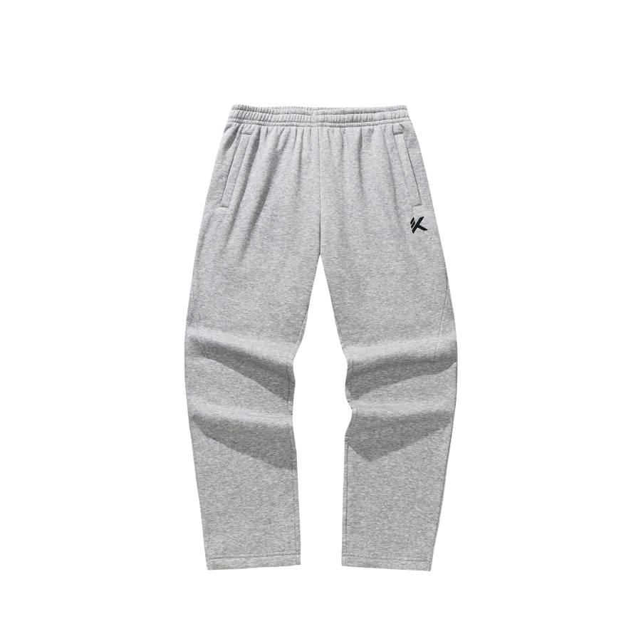 ANTA Knitted Sweatpants Men's CD28 Ash 1 Moderate Straight Fit Pants