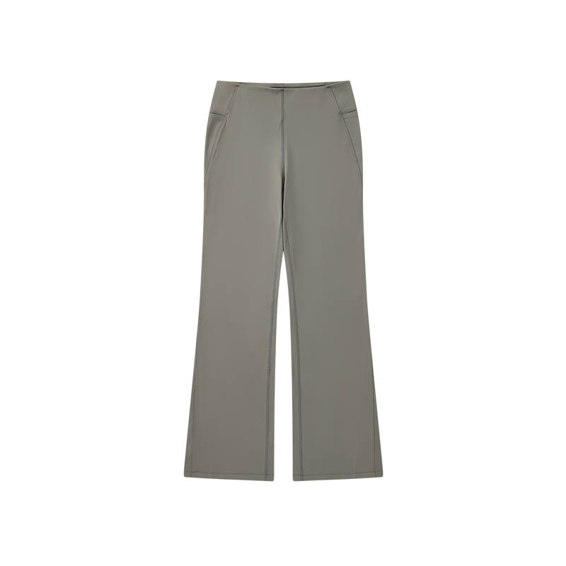 PEAK Casual Pants Women's Medium Gray Green Moderate Flared Pants