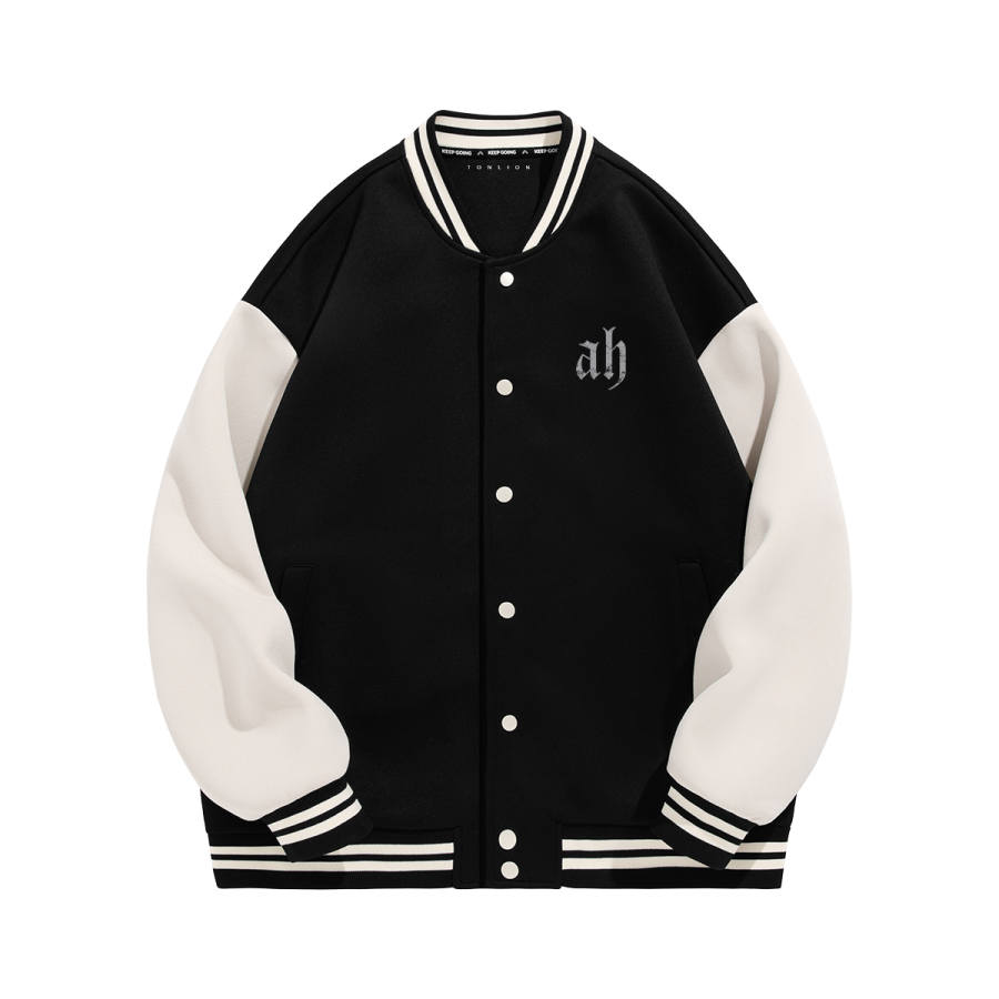 Tonlion Baseball Jerseys Unisex Baseball Collar Moderate Straight Fit